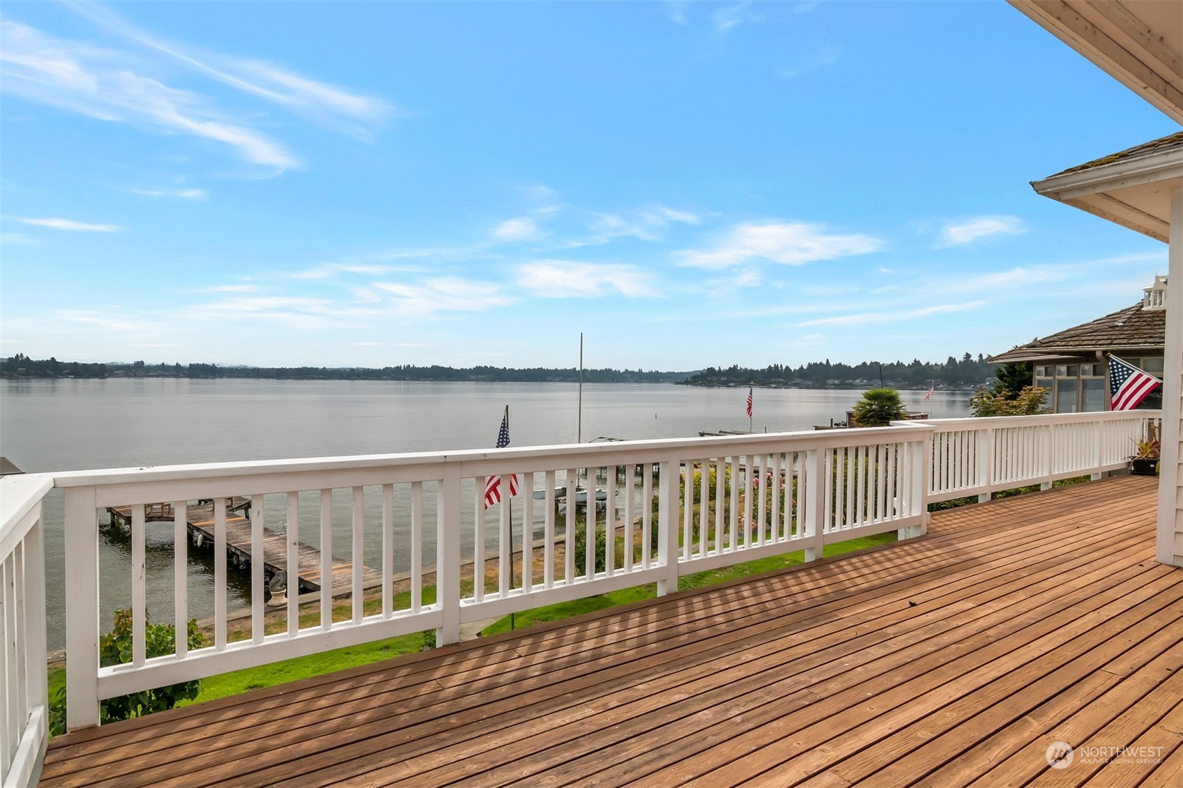 1811 Vernon Road Lake Stevens, WA 98258 - Photo 20 of 40 a view of wooden deck with lake view