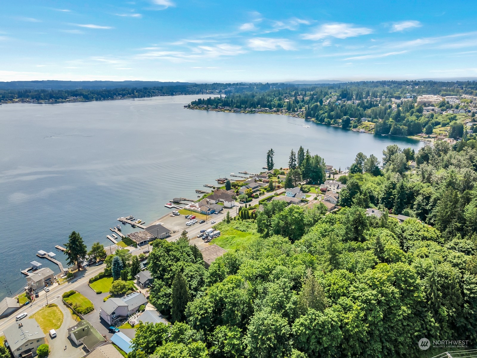 1811 Vernon Road Lake Stevens, WA 98258 - Photo 37 of 40 a view of a lake with a city