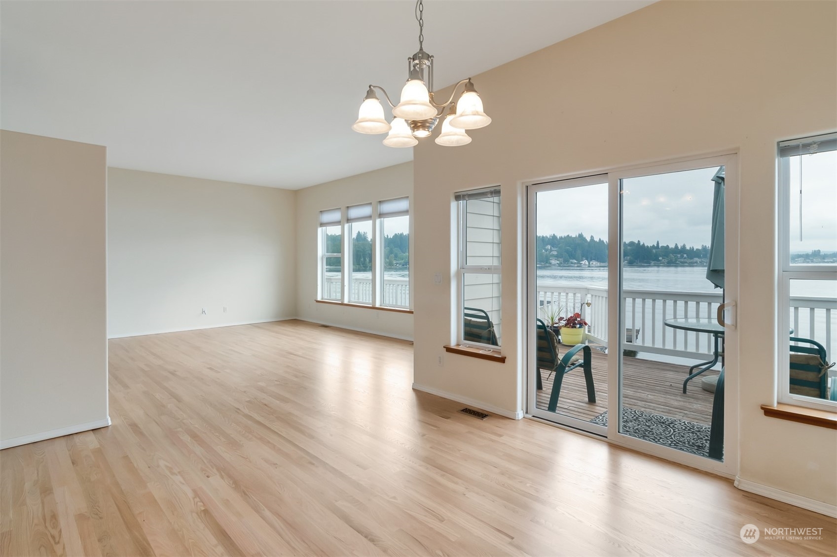 1811 Vernon Road Lake Stevens, WA 98258 - Photo 9 of 40 a view of livingroom with furniture wooden floor and chandelier
