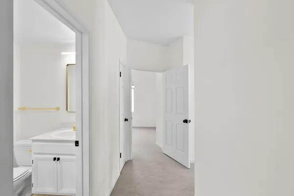 a view of a bathroom with a sink