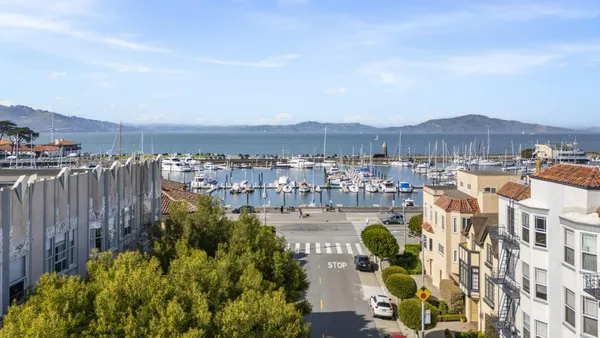 a view of a city and lake view