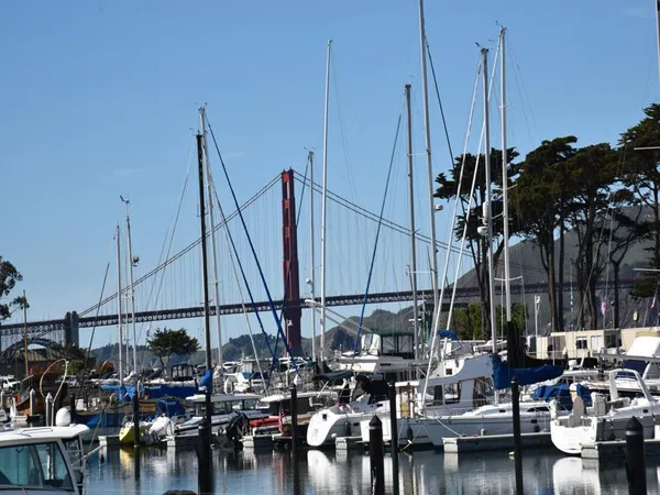 a view of boats in ocean