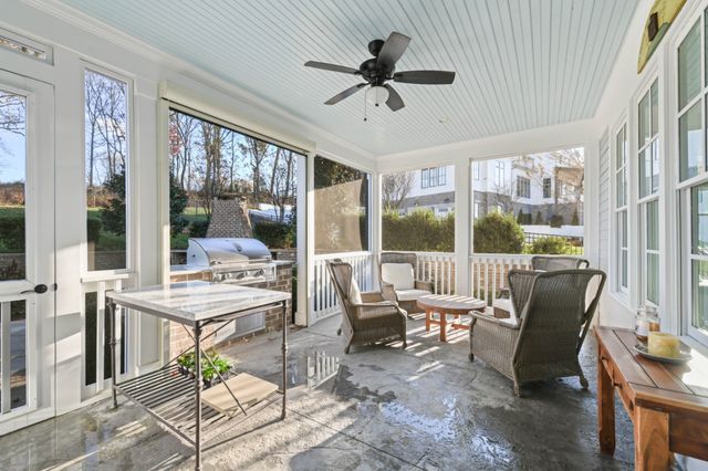 a view of a hallway with entryway