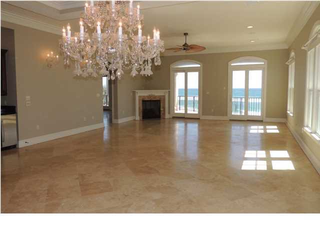 8708 Hwy Santa Rosa Beach, Unit B 30A Inlet Beach, FL 32461 - Photo 17 of 36 a room with chandelier and wooden floor
