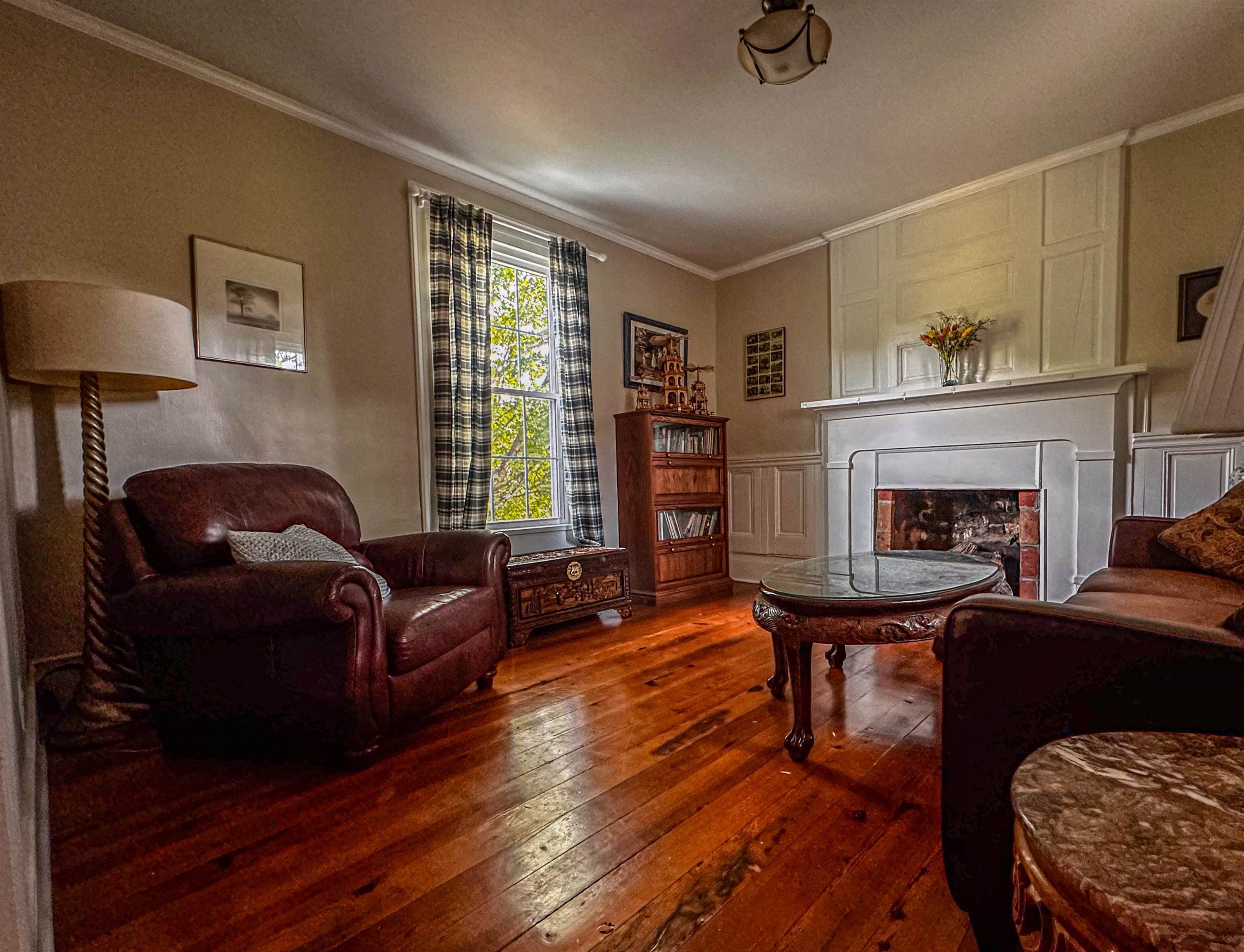 19 Mt Hermon Road Middlebrook, VA 24459 - Photo 45 of 70 a living room with furniture and a fireplace