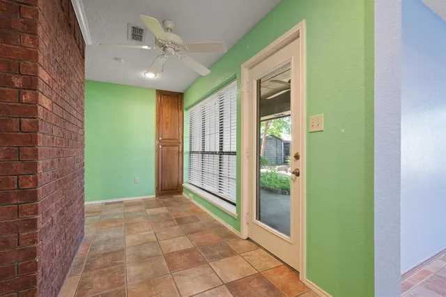 a view of a hallway with a elevator