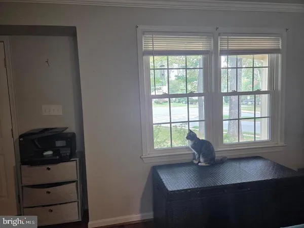 a view of kitchen with a window