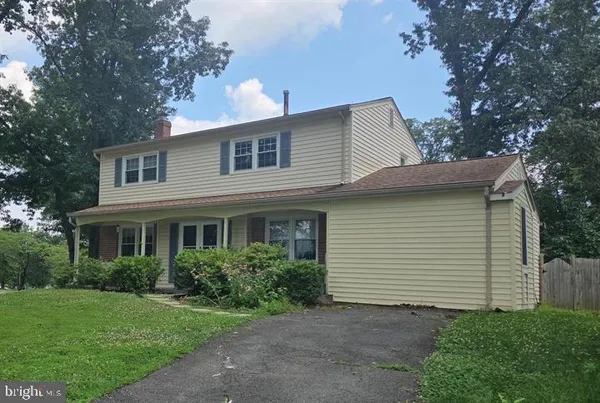 a backyard of a house with plants and tree
