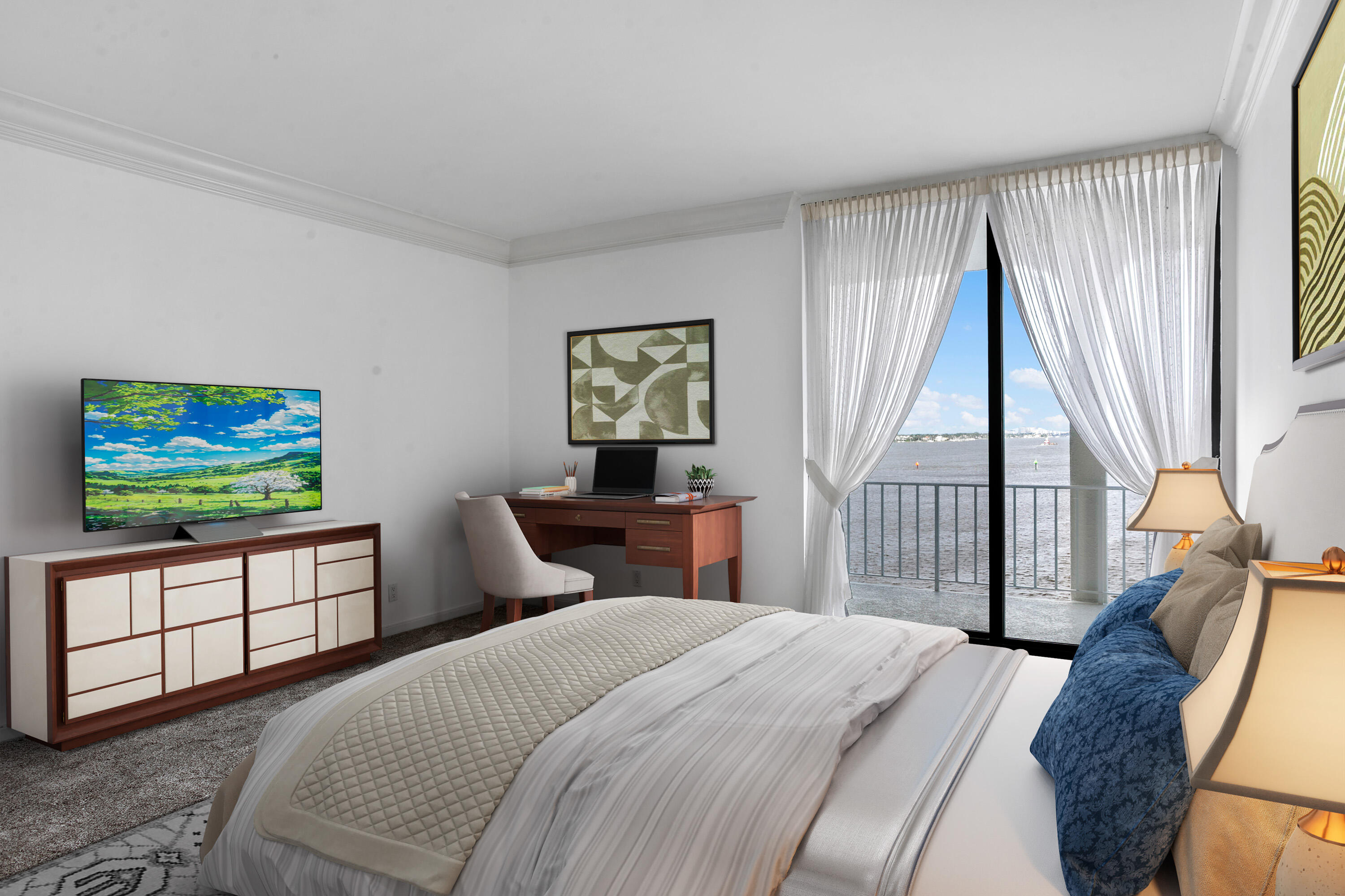 2150 Ibis Isle Road, Unit PH3 Palm Beach, FL 33480 - Photo 17 of 50 Staged - Primary Bedroom