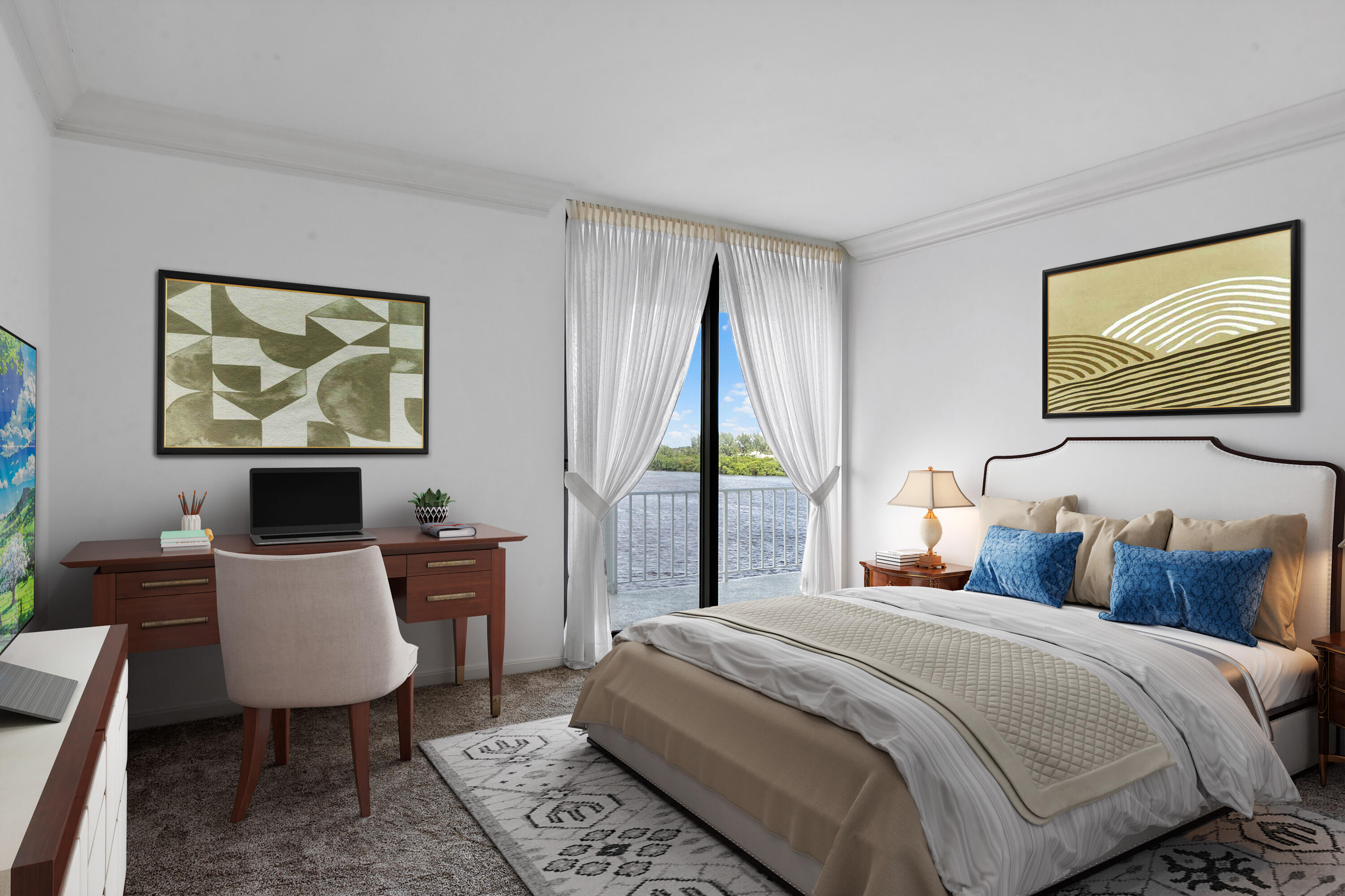 2150 Ibis Isle Road, Unit PH3 Palm Beach, FL 33480 - Photo 19 of 50 Staged - Primary Bedroom