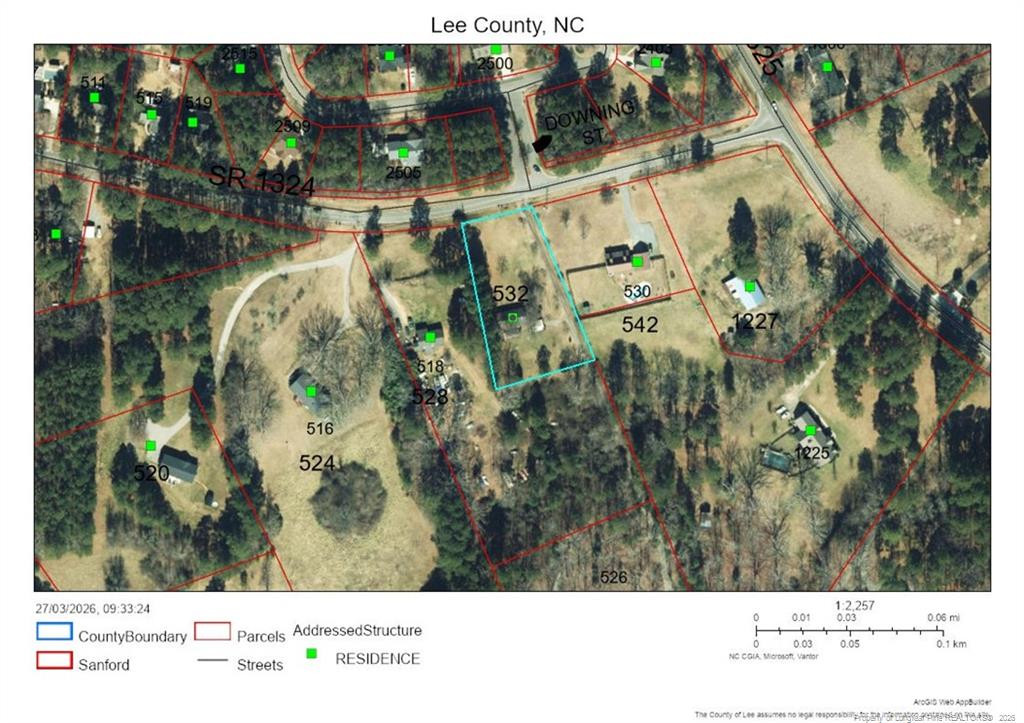 532 Petty Road Sanford, NC 27330 - Photo 5 of 33 GIS Aerial View