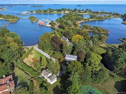 a view of a garden with a building in the background