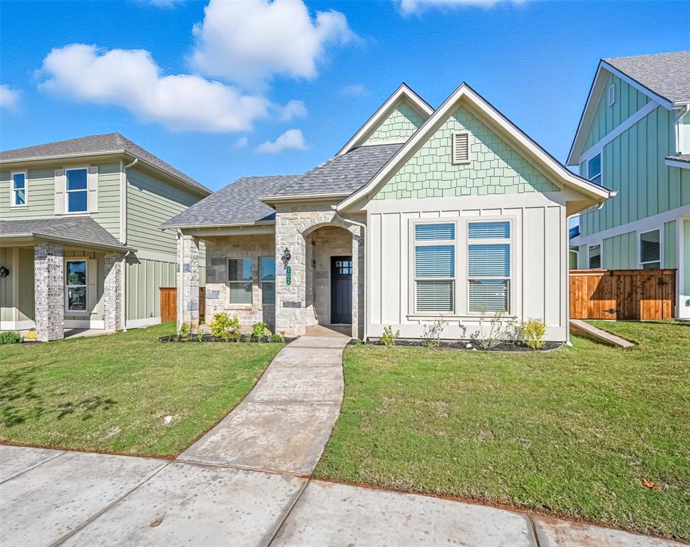 102 Cardinal Wds Granbury, TX 76049 - Photo 2 of 36 View of front of house featuring stone siding and a shingled roof