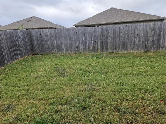a backyard of a house