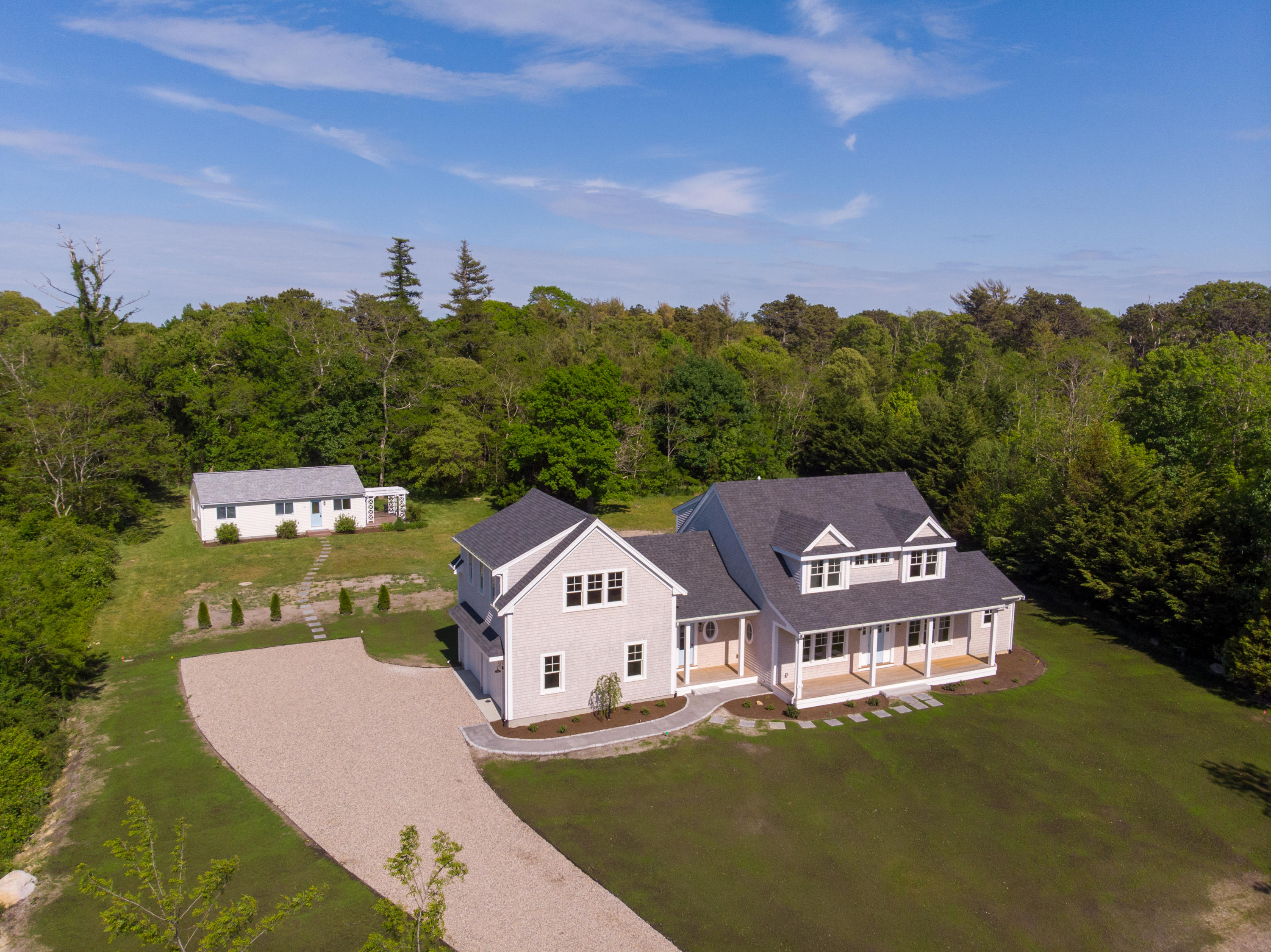164 Breakwater Road Brewster, MA 02631 - Photo 54 of 57 an aerial view of a house