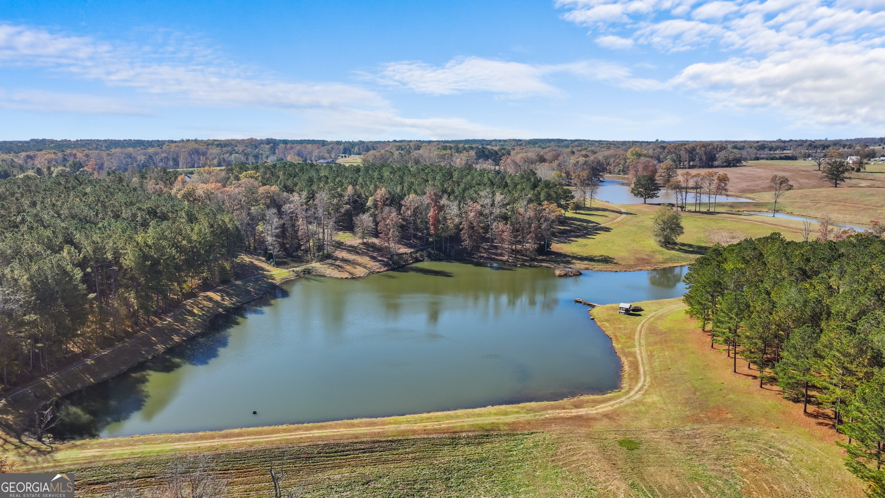 1390 Walker Road Madison, GA 30650 - Photo 14 of 64 a view of a lake with a yard