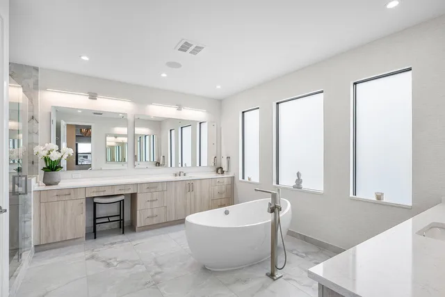 a view of a park with slide