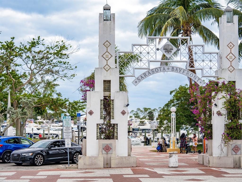 101 South Gulfstream Avenue, Unit 10E Sarasota, FL 34236 - Photo 44 of 54 a cars parked on the side of a street