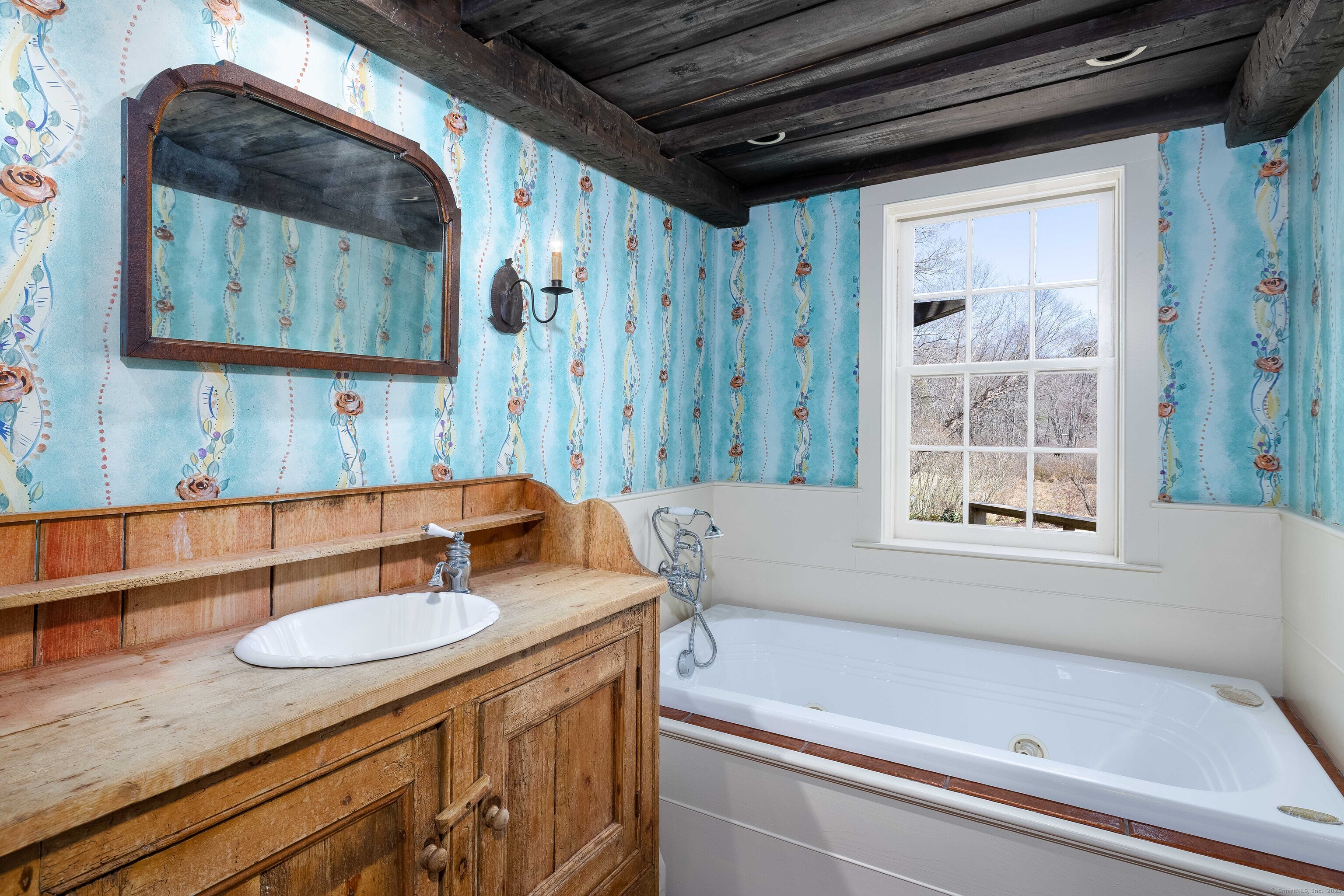 180 Green Hill Road Killingworth, CT 06419 - Photo 10 of 39 a bathroom with a granite countertop sink and a bathtub
