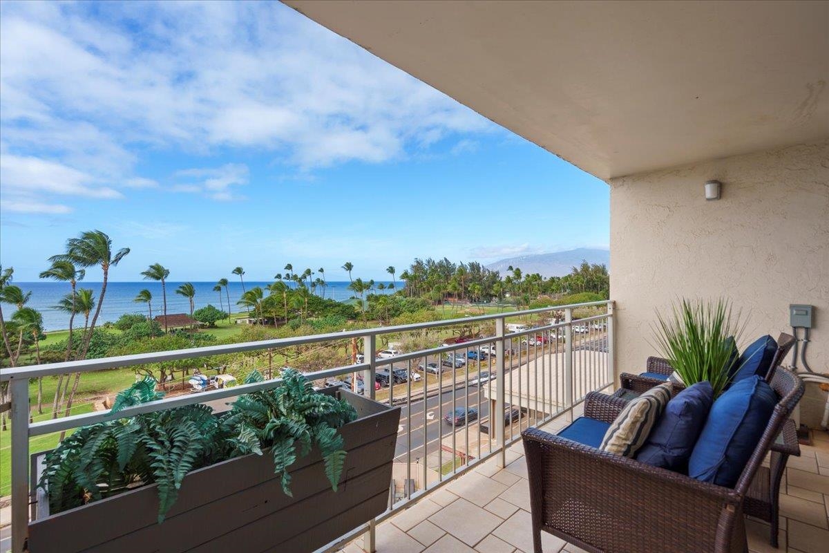 1993 South Kihei Road, Unit 601 Kihei, HI 96753 - Photo 30 of 45 a view of a balcony with furniture