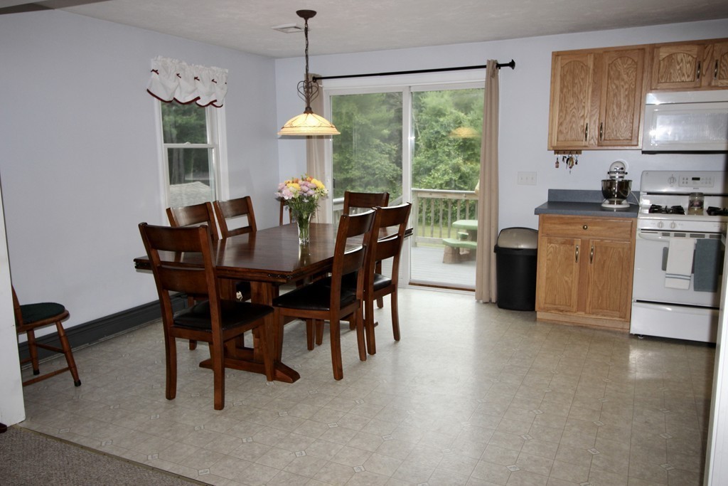 28 Hillside Road Rochester, MA 02770 - Photo 8 of 20 a view of a dining room with furniture window and outside view
