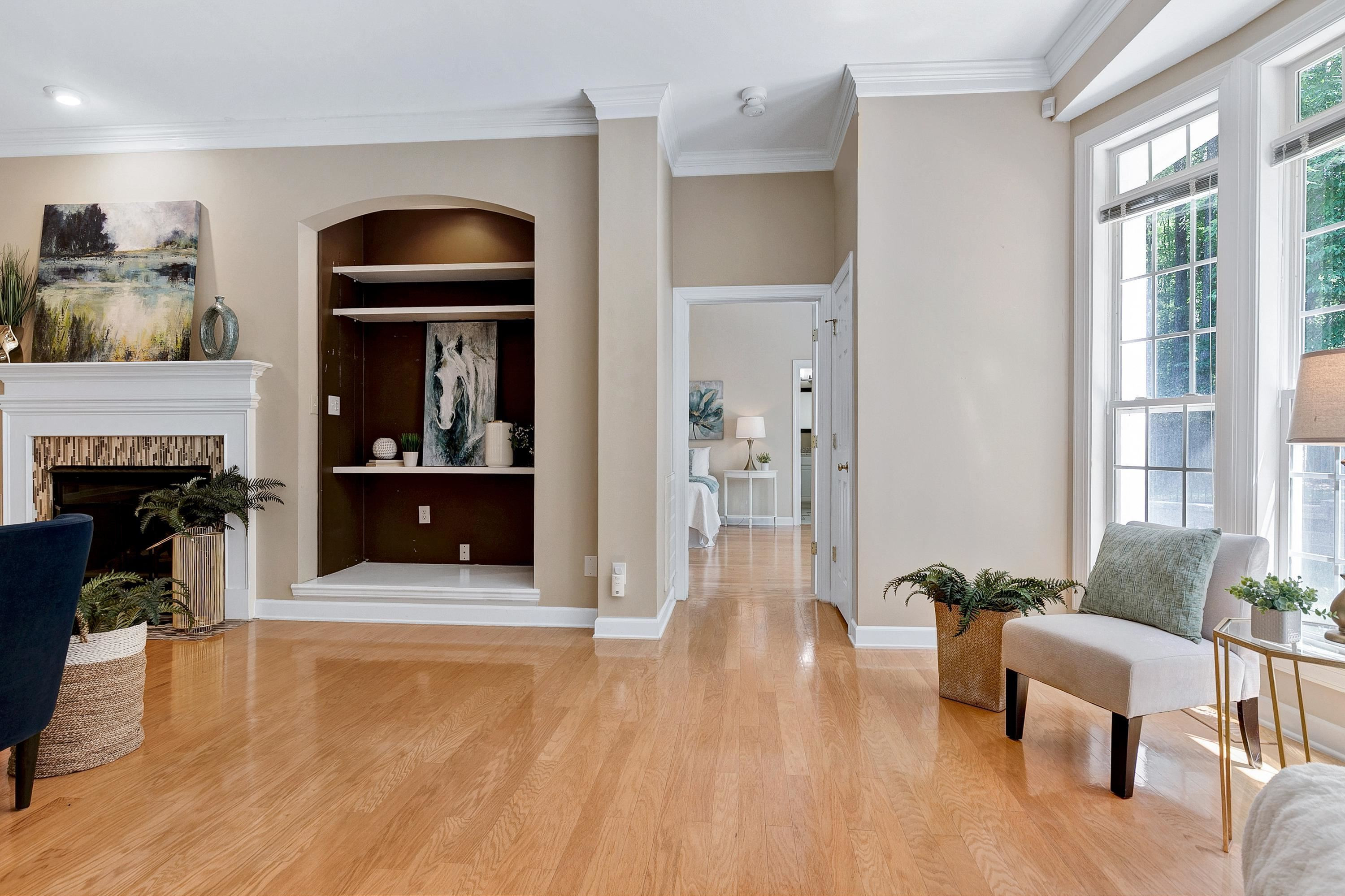 5033 Bartons Enclave Lane Raleigh, NC 27613 - Photo 16 of 58 View from the family room into the private owner's suite