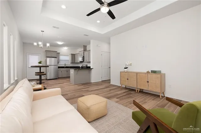 a bedroom with a bed and furniture