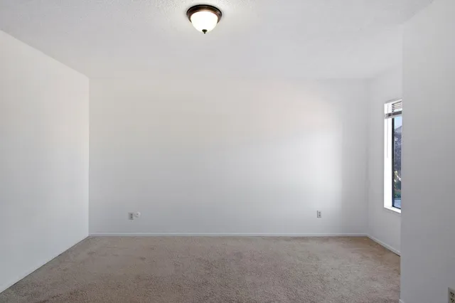 a view of a fence from a window