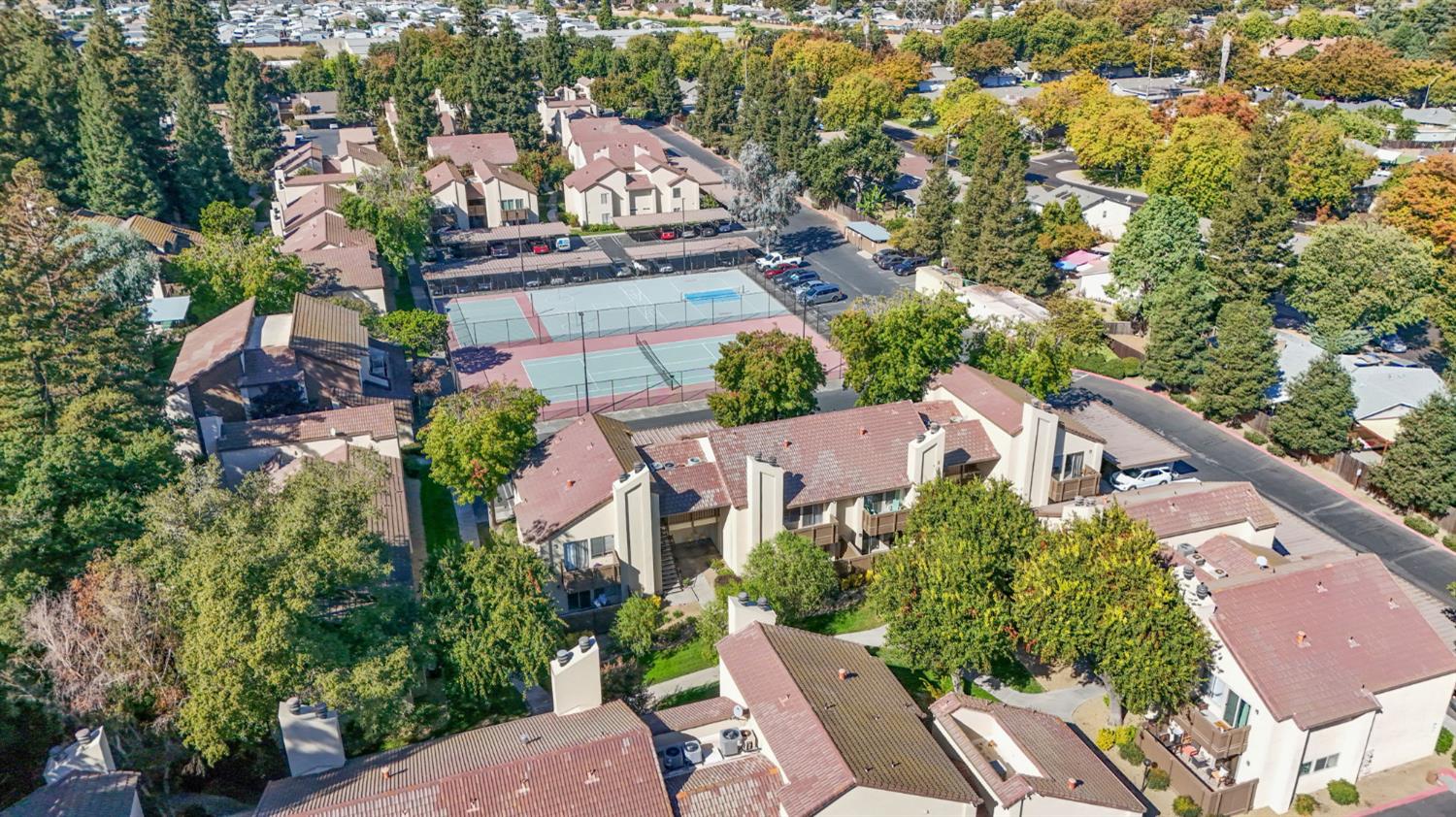 3701 Colonial Drive, Unit 156 Modesto, CA 95356 - Photo 32 of 32 an aerial view of a house with a yard