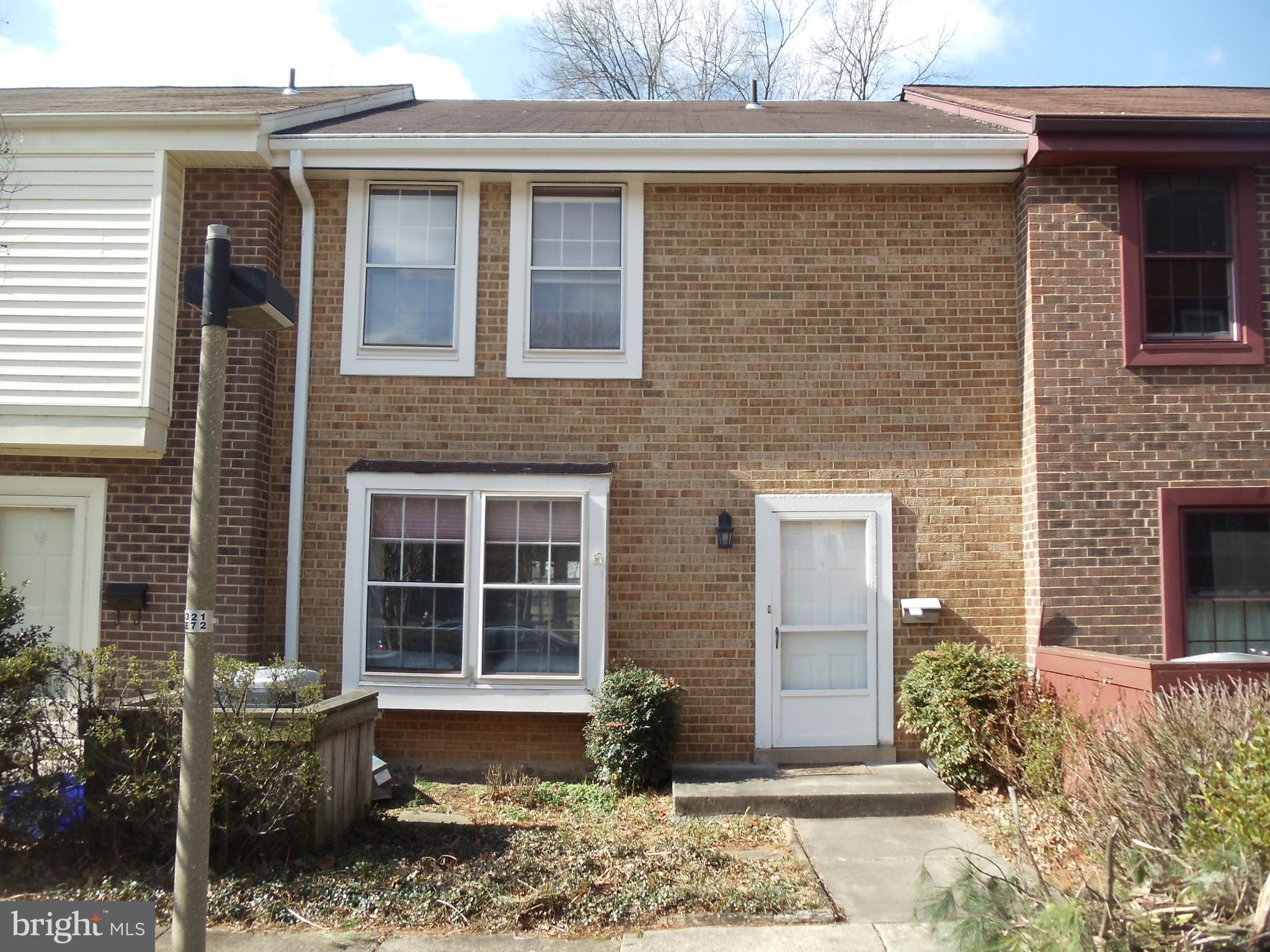 a front view of a house