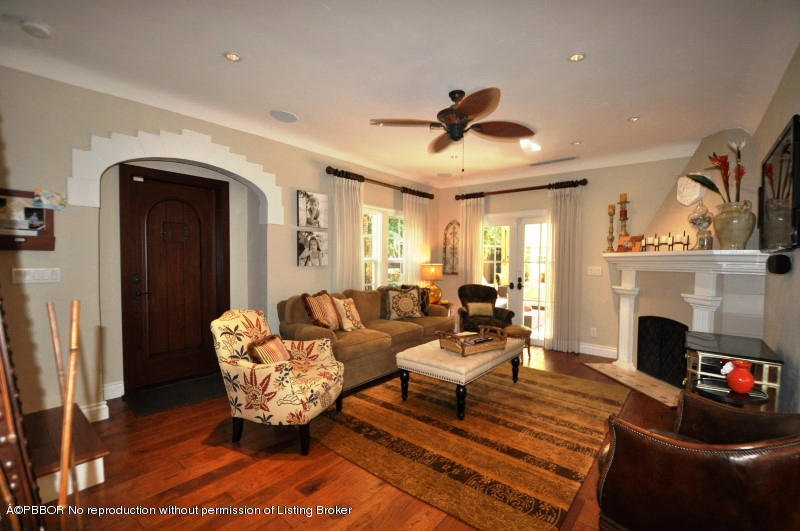 272 Cordova Road West Palm Beach, FL 33401 - Photo 4 of 15 a living room with furniture and a fireplace