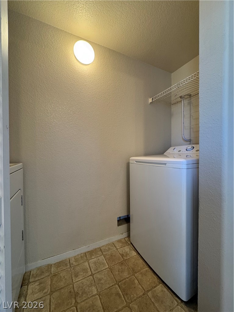 7255 West Sunset Road, Unit 2081 Las Vegas, NV 89113 - Photo 14 of 20 Laundry room featuring a textured wall and a textured ceiling
