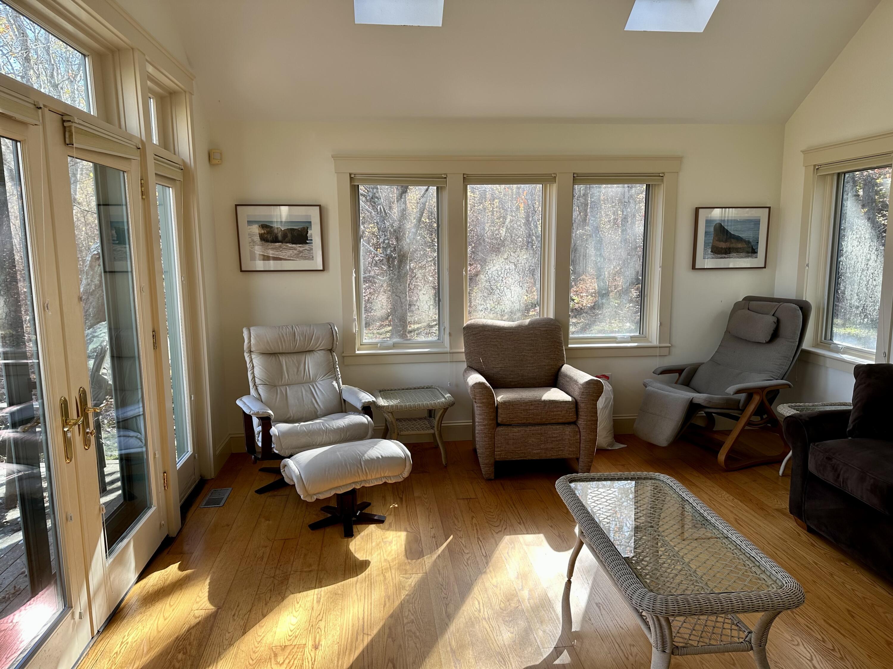 8 Harpoon Hollow Road Aquinnah, MA 02535 - Photo 10 of 29 a living room with furniture and a large window