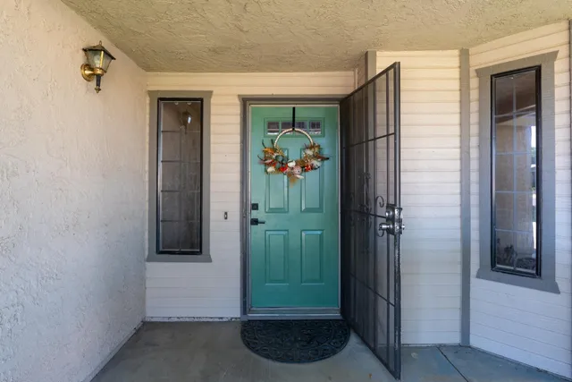 a view of an entryway door