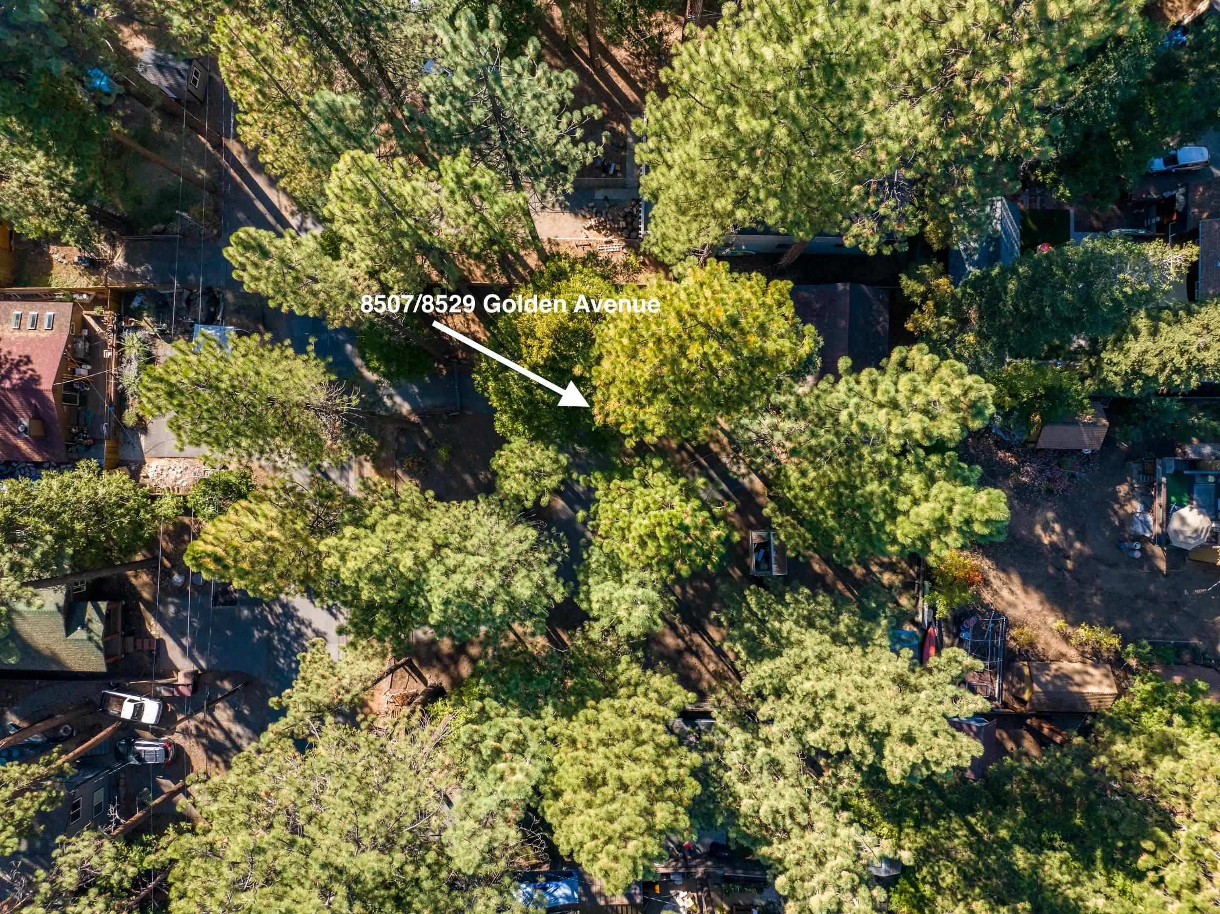 8529 Golden Avenue Kings Beach, CA 96143 - Photo 2 of 10 a backyard of a house with lots of green space and a fountain