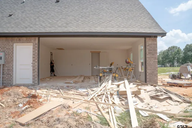 a view of a backyard of a house