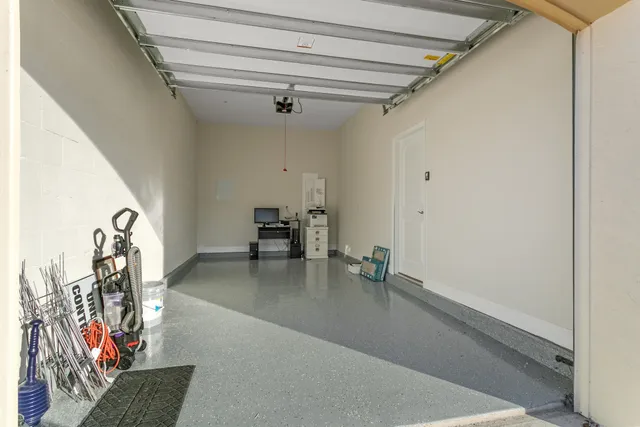 a view of a balcony with an outdoor space