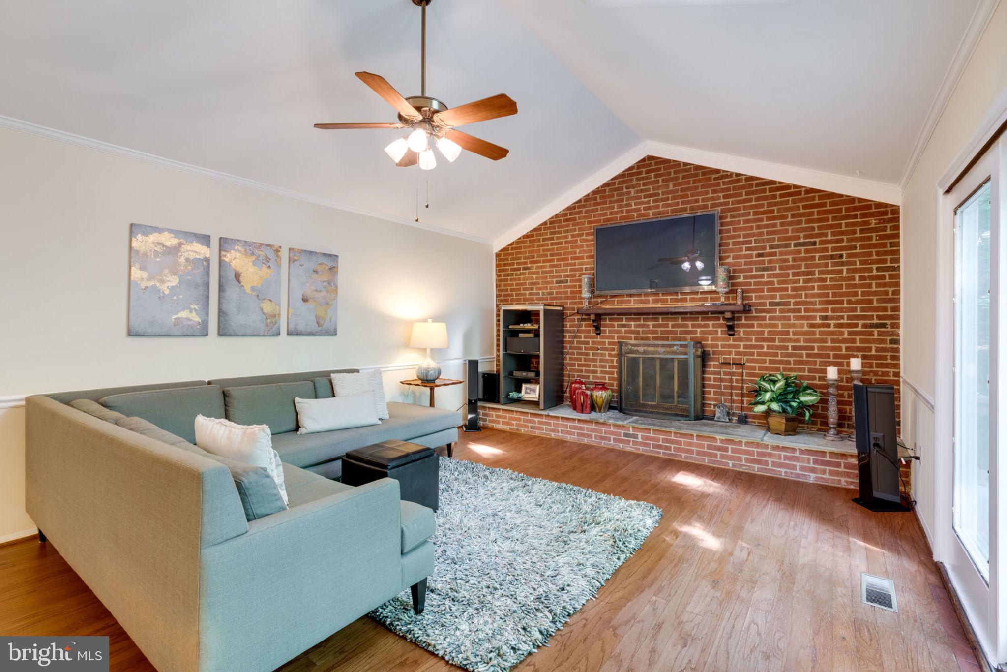 8504 Shadeway Place Springfield, VA 22153 - Photo 4 of 31 Spacious Family Room w/Wood Burning FP