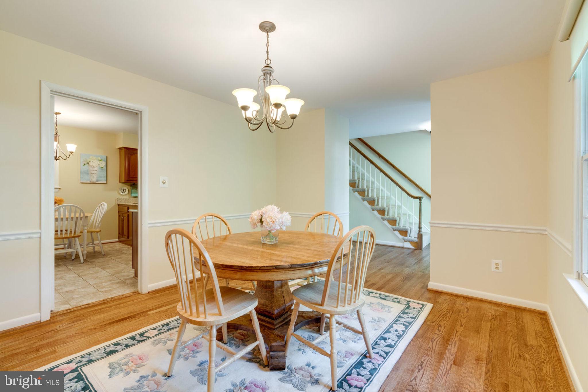 8504 Shadeway Place Springfield, VA 22153 - Photo 10 of 31 Formal Dining Room with Refinished Hardwoods