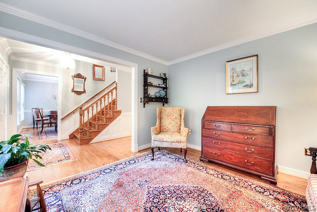 12808 Rivers Bend Road Chester, VA 23836 - Photo 11 of 41 a view of a hallway with furniture and stairs