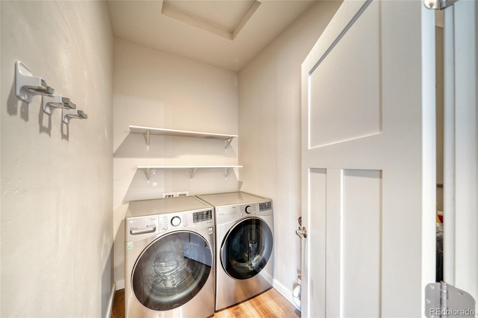 209 Summitview Lane Poncha Springs, CO 81201 - Photo 27 of 44 a view of storage and utility room with washer and dryer