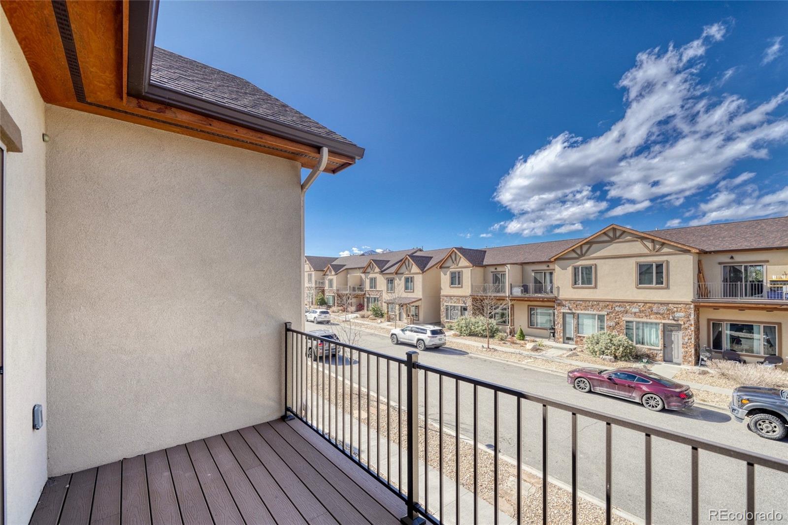 209 Summitview Lane Poncha Springs, CO 81201 - Photo 38 of 44 a view of city from a balcony