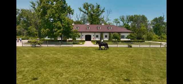 a view of a green yard