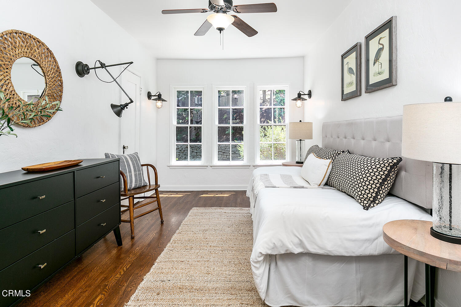 1317 Gates Place South Pasadena, CA 91030 - Photo 22 of 49 a bedroom with a large bed and a chandelier