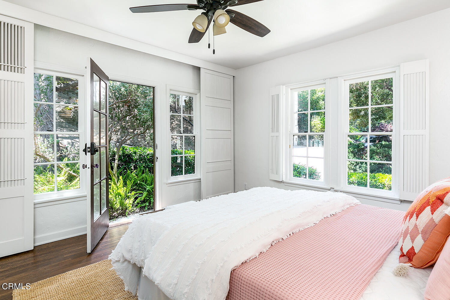 1317 Gates Place South Pasadena, CA 91030 - Photo 30 of 49 a bedroom with a balcony a bed and a window