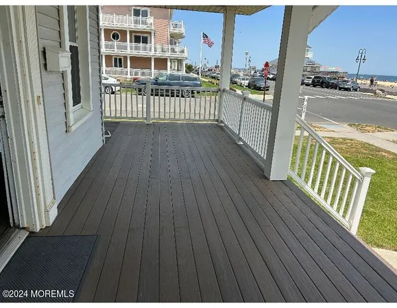 a view of city from a balcony