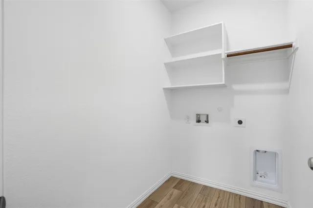 a view of a closet area