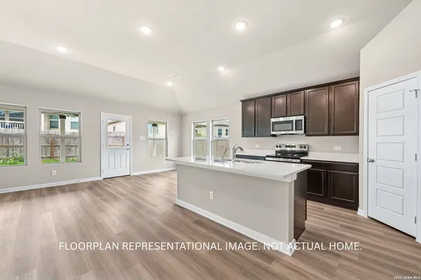 a view of an empty room