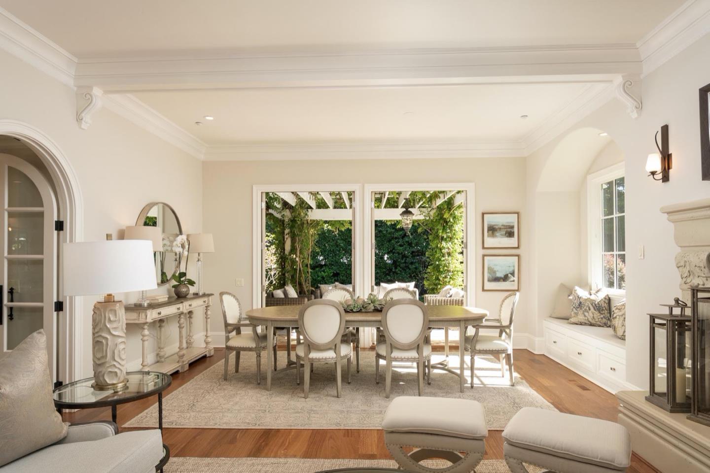 521 Roehampton Road Hillsborough, CA 94010 - Photo 15 of 51 a view of a dining room with furniture window and outside view