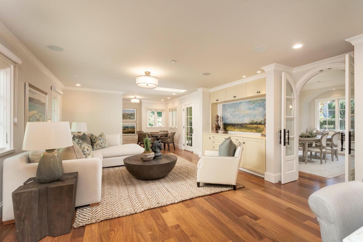 521 Roehampton Road Hillsborough, CA 94010 - Photo 21 of 51 a living room with furniture and a wooden floor